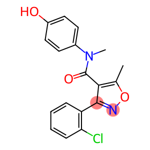 (3-(2-CHLOROPHENYL)-5-METHYLISOXAZOL-4-YL)-N-(4-HYDROXYPHENYL)-N-METHYLFORMAMIDE