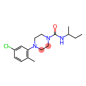 (4-(5-CHLORO-2-METHYLPHENYL)PIPERAZINYL)-N-(METHYLPROPYL)FORMAMIDE