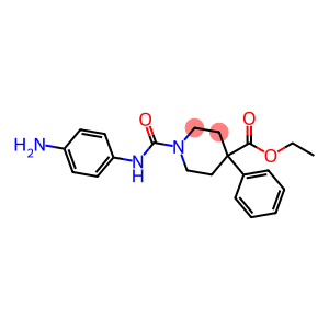 4-Piperidinecarboxylic acid, 1-[[(4-aminophenyl)amino]carbonyl]-4-phenyl-, ethyl ester