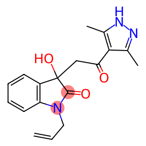 1-allyl-3-[2-(3,5-dimethyl-1H-pyrazol-4-yl)-2-oxoethyl]-3-hydroxy-1,3-dihydro-2H-indol-2-one