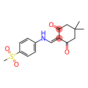 5,5-DIMETHYL-2-(((4-(METHYLSULFONYL)PHENYL)AMINO)METHYLENE)CYCLOHEXANE-1,3-DIONE