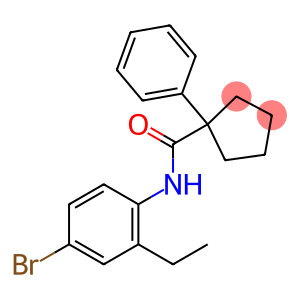 N-(4-BROMO-2-ETHYLPHENYL)(PHENYLCYCLOPENTYL)FORMAMIDE