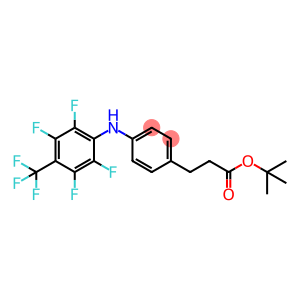 TERT-BUTYL 3-(4-((2,3,5,6-TETRAFLUORO-4-(TRIFLUOROMETHYL)PHENYL)AMINO)PHENYL)PROPANOATE