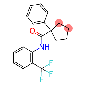 (PHENYLCYCLOPENTYL)-N-(2-(TRIFLUOROMETHYL)PHENYL)FORMAMIDE