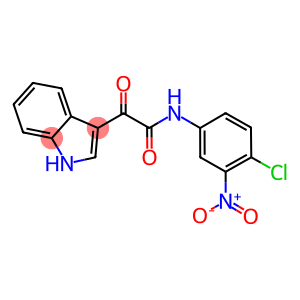 N-(4-CHLORO-3-NITROPHENYL)-2-INDOL-3-YL-2-OXOETHANAMIDE