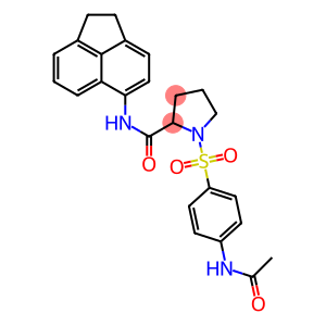 1-{[4-(acetylamino)phenyl]sulfonyl}-N-(1,2-dihydro-5-acenaphthylenyl)-2-pyrrolidinecarboxamide