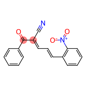 (2E,4E)-2-benzoyl-5-(2-nitrophenyl)-2,4-pentadienenitrile