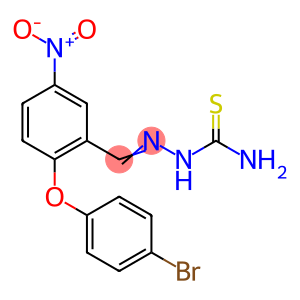 AMINO((1-AZA-2-(2-(4-BROMOPHENOXY)-5-NITROPHENYL)VINYL)AMINO)METHANE-1-THIONE