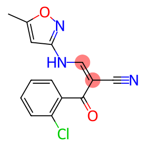 2-((2-CHLOROPHENYL)CARBONYL)-3-((5-METHYLISOXAZOL-3-YL)AMINO)PROP-2-ENENITRILE