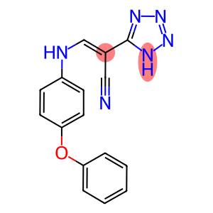 2-(2H-2,3,4,5-TETRAAZOLYL)-3-((4-PHENOXYPHENYL)AMINO)PROP-2-ENENITRILE