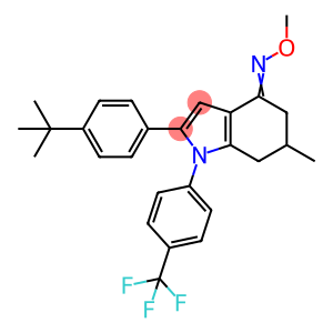 (2-(4-(TERT-BUTYL)PHENYL)-6-METHYL-1-(4-(TRIFLUOROMETHYL)PHENYL)(5,6,7-TRIHYDROINDOL-4-YLIDENE))METHYLOXIME
