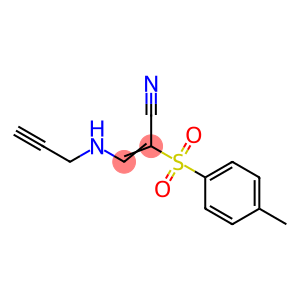 2-((4-METHYLPHENYL)SULFONYL)-3-(PROP-2-YNYLAMINO)PROP-2-ENENITRILE
