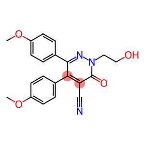 4-Pyridazinecarbonitrile, 2,3-dihydro-2-(2-hydroxyethyl)-5,6-bis(4-methoxyphenyl)-3-oxo-