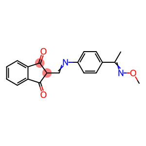 1H-Indene-1,3(2H)-dione, 2-[[[4-[1-(methoxyimino)ethyl]phenyl]imino]methyl]-