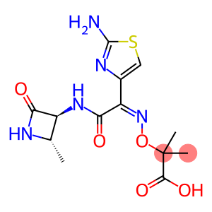 Propanoic acid, 2-[[(Z)-[1-(2-amino-4-thiazolyl)-2-[[(2S,3S)-2-methyl-4-oxo-3-azetidinyl]amino]-2-oxoethylidene]amino]oxy]-2-methyl-