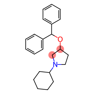 Pyrrolidine, 1-cyclohexyl-3-(diphenylmethoxy)-