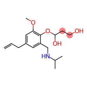 1,3-Propanediol, 1-[2-methoxy-6-[[(1-methylethyl)amino]methyl]-4-(2-propen-1-yl)phenoxy]-