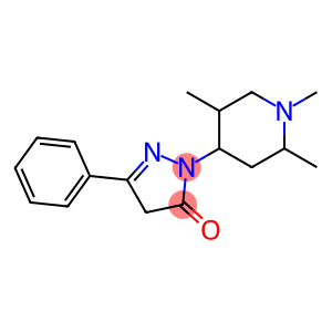 3H-Pyrazol-3-one, 2,4-dihydro-5-phenyl-2-(1,2,5-trimethyl-4-piperidiny l)-