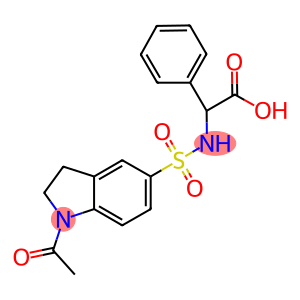 {[(1-acetyl-2,3-dihydro-1H-indol-5-yl)sulfonyl]amino}(phenyl)acetic acid