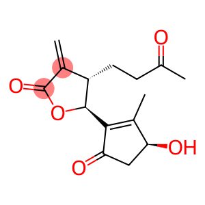 2(3H)-Furanone, dihydro-5-[(3S)-3-hydroxy-2-methyl-5-oxo-1-cyclopenten-1-yl]-3-methylene-4-(3-oxobutyl)-, (4S,5S)-