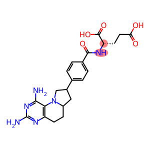 L-Glutamic acid, N-[4-(1,3-diamino-5,6,6a,7,8,9-hexahydropyrimido[5,4-e]indolizin-8-yl)benzoyl]-