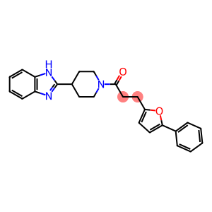 1-(4-(1H-苯并[D]咪唑-2-基)哌啶-1-基)-3-(5-苯基呋喃-2-基)丙-1-酮