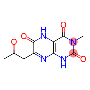 2,4,6(1H,3H,5H)-Pteridinetrione, 3-methyl-7-(2-oxopropyl)-