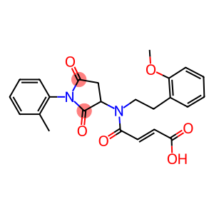 4-{[2-(2-methoxyphenyl)ethyl][1-(2-methylphenyl)-2,5-dioxo-3-pyrrolidinyl]amino}-4-oxo-2-butenoic acid