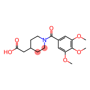 4-piperidineacetic acid, 1-(3,4,5-trimethoxybenzoyl)-