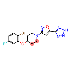 4-(2-溴-5-氟苯氧基)-1-[5-(2H-四唑-5-基)-3-唑基]哌啶