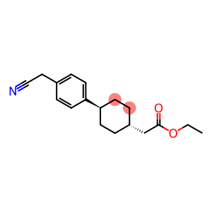 Cyclohexaneacetic acid, 4-[4-(cyanoMethyl)phenyl]-, ethyl ester, trans-