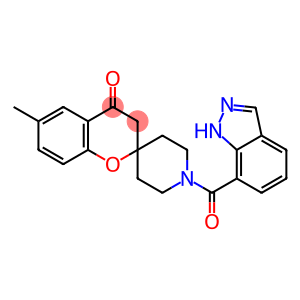 Spiro[2H-1-benzopyran-2,4'-piperidin]-4(3H)-one, 1'-(1H-indazol-7-ylcarbonyl)-6-Methyl-