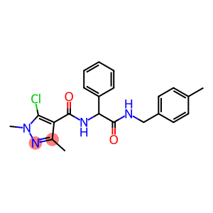 5-CHLORO-1,3-DIMETHYL-N-(2-[(4-METHYLBENZYL)AMINO]-2-OXO-1-PHENYLETHYL)-1H-PYRAZOLE-4-CARBOXAMIDE