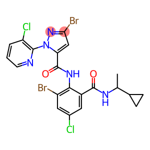 3-bromo-N-(2-bromo-4-chloro-6-(1-cyclopropylethylcarbamoyl)phenyl)-1-(3-chloropyridin-2-yl)-1H-pyrazole-5-carboxamide