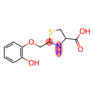 2-((2-Hydroxyphenoxy)methyl)-4-thiazolidinecarboxylic acid