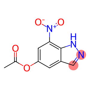 5-Acetoxy-7-nitro-1H-indazole, 7-Nitro-1H-indazol-5-yl ethanoate