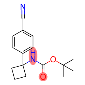 Carbamic acid, N-[1-(4-cyanophenyl)cyclobutyl]-, 1,1-dimethylethyl ester