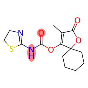 1-oxa-2-oxo-3-methyl-4-(thiazoline carbamoyl)spiro(4.5)decane