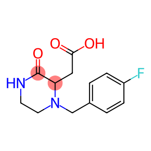 [1-(4-fluorobenzyl)-3-oxo-2-piperazinyl]acetic acid