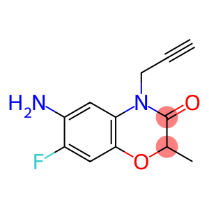 2H-1,4-Benzoxazin-3(4H)-one, 6-amino-7-fluoro-2-methyl-4-(2-propyn-1-yl)-