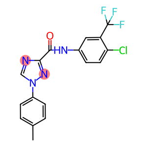 N-[4-chloro-3-(trifluoromethyl)phenyl]-1-(4-methylphenyl)-1H-1,2,4-triazole-3-carboxamide