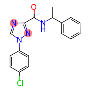 1-(4-chlorophenyl)-N-(1-phenylethyl)-1H-1,2,4-triazole-3-carboxamide