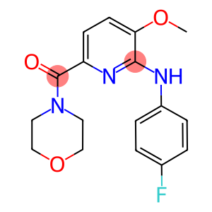 N-(4-fluorophenyl)-N-[3-methoxy-6-(4-morpholinylcarbonyl)-2-pyridinyl]amine