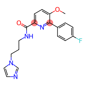 6-(4-fluorophenyl)-N-[3-(1H-imidazol-1-yl)propyl]-5-methoxy-2-pyridinecarboxamide