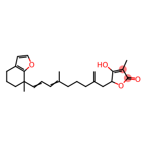 4,5,6,7-Tetrahydro-7-methyl-7-[4-methyl-8-methylene-9-(4-hydroxy-3-methyl-2,5-dihydro-2-oxofuran-5-yl)-1,3-nonadienyl]benzofuran