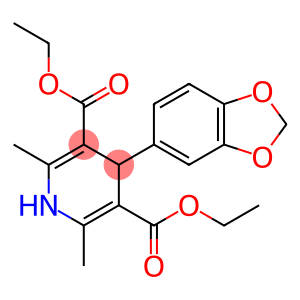 3,5-PYRIDINEDICARBOXYLIC ACID, 4-(1,3-BENZODIOXOL-5-YL)-1,4-DIHYDRO-2,6-DIMETHYL-, DIETHYL ESTER