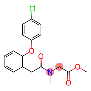 Ethyl 2-(2-(2-(4-chlorophenoxy)phenyl)-N-methylacetamido)acetate