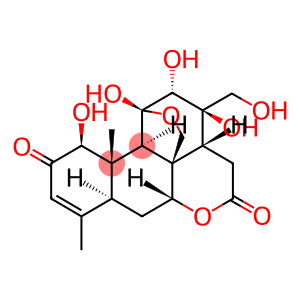 Picras-3-ene-2,16-dione, 11,20-epoxy-1,11,12,13,21-pentahydroxy-, (1β,11β,12α)- (9CI)