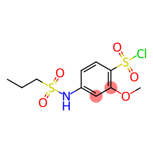 2-methoxy-4-(propane-1-sulfonamido)benzene-1-sulfonyl chloride