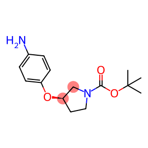 1-Pyrrolidinecarboxylic acid, 3-(4-aminophenoxy)-, 1,1-dimethylethyl ester, (3R)-